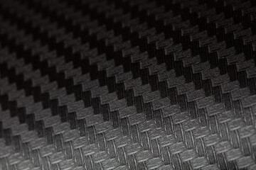 Black patterned textured Ultra Glossy Carbon Fiber Vinyl Car Wrap