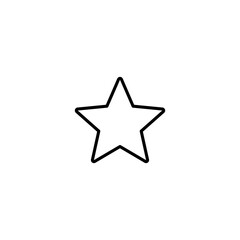 star shape logo. Vector illustration.