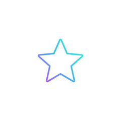 star shape logo. Vector illustration.
