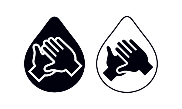 Hand Sanitizer and Washing Soap Iconb vector design