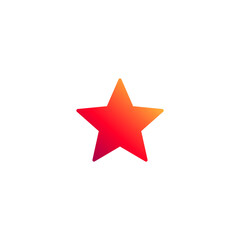 star shape logo. Vector illustration.