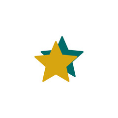 Obraz premium star shape logo. Vector illustration.