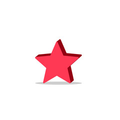 star shape logo. Vector illustration.