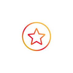 star shape logo. Vector illustration.