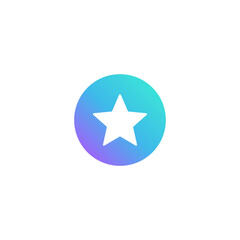 star shape logo. Vector illustration.