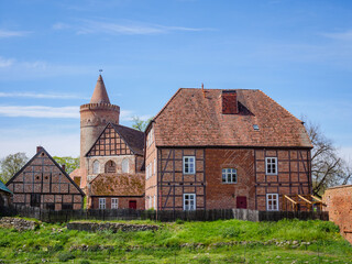 View of Stargard Castle near Neustrelitz in Neubrandenburg