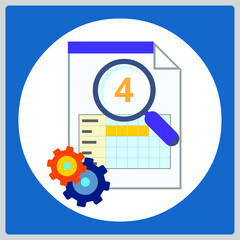 Vector illustration for Schedule Doc EPS10