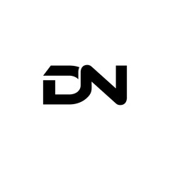 DN initial Creative connected elegant. letter logo design template