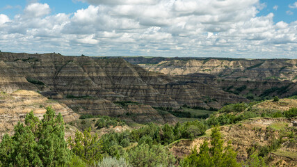 Along the Caprock Coulee Nature Trail in the Theodore Roosevelt National Park - North Unit on the Little Missouri River - North Dakota Badlands