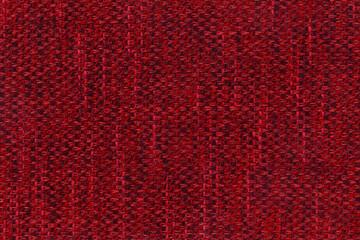 Fabric texture canvas. Cotton background. Detail close up for dress or other modern fashion textile print. Red textured design.