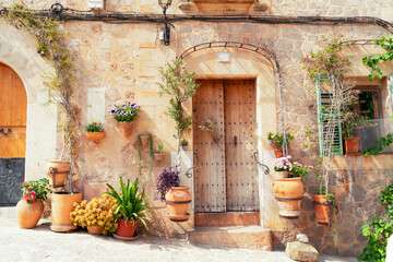 Fototapeta na wymiar old town of Valdemossa, Majorca