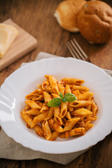 Pasta With Bolognese Sauce. Typical Italian Dish.