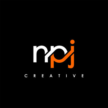 NPJ Letter Initial Logo Design Template Vector Illustration
