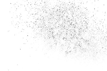 Distressed black texture. Dark grainy texture on white background. Dust overlay textured. Grain noise particles. Rusted white effect. Grunge design elements. Vector illustration, EPS 10.