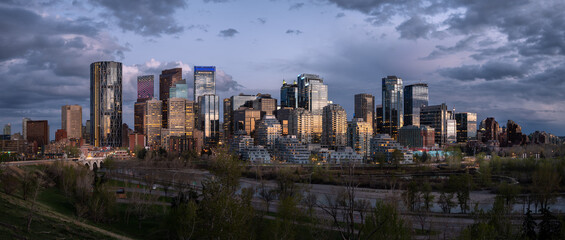 Fototapeta premium Calgary skyline panoramic