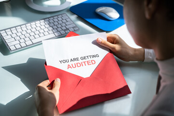 Open Envelop Tax Audit Concept