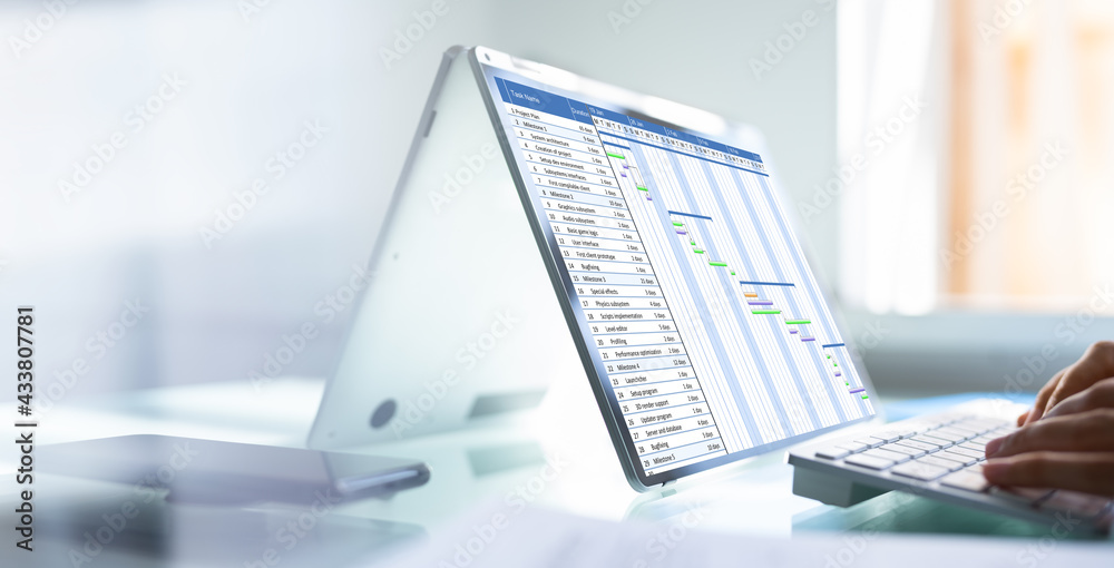 Poster Gantt Software Project Document Plan List