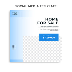 Real Estate Modern Home Social Media Post Template
