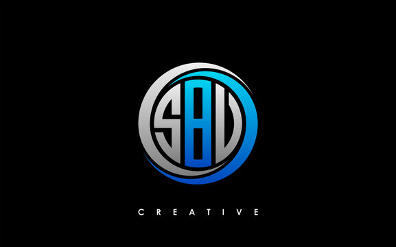 SBV Letter Initial Logo Design Template Vector Illustration