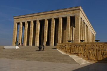 Obraz premium Ankara - Turkey, Mausoleum of Ataturk (anitkabir) 