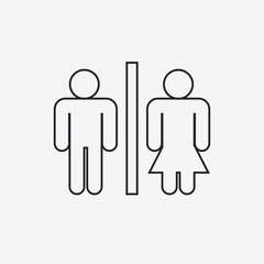 Toilet icon illustration sign