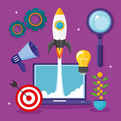 eight start up icons