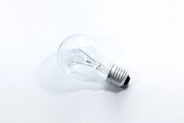 Light bulb  isolated on white background.