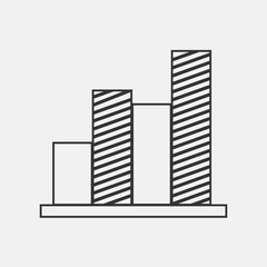 Histogram icon illustration