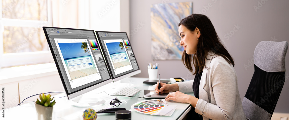 Poster graphic web designer