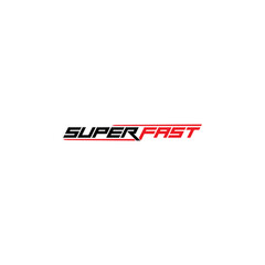 Super Fast logo or wordmark design