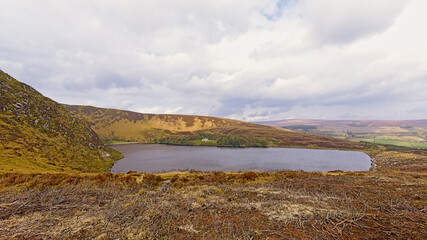 Lough Bray lower lake in Wicklow mountains national park, Dublin, Ireland
