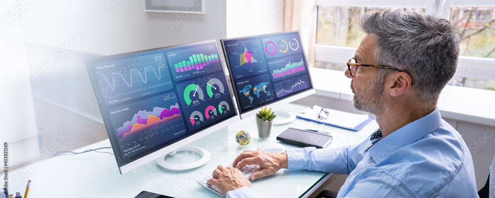 Poster KPI Business Analytics Data Dashboard