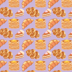 bakery food pattern