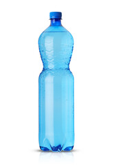 Naklejka premium blue bottle with mineral water