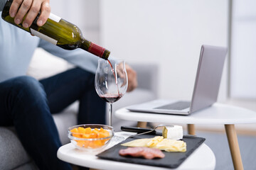 Virtual Wine Tasting Dinner Event Online