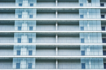 Obraz premium Balconies of the new house.