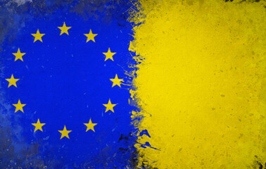 European Union, European Union Background - Watercolor Design