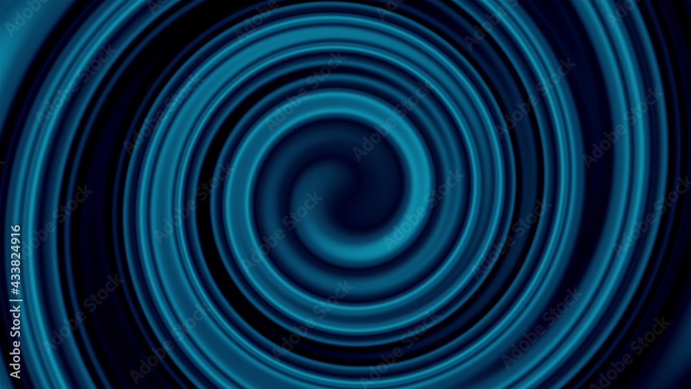 Poster abstract 3d render swirl with twisting lines in constant rotation effect. ring energy sucks in spati