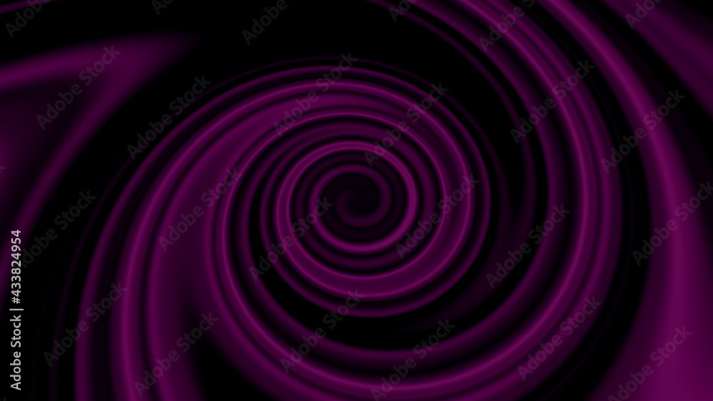 Poster abstract 3d render swirl with twisting lines in constant rotation effect. ring energy sucks in spati