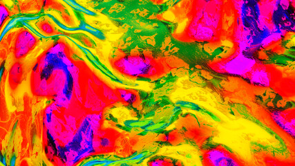 Obraz na płótnie Canvas abstract colorful background. deformed wave iridescent surface. 3d render illustration