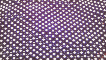 a background of rows of round shapes with a white glow at different heights. 3d render illustration