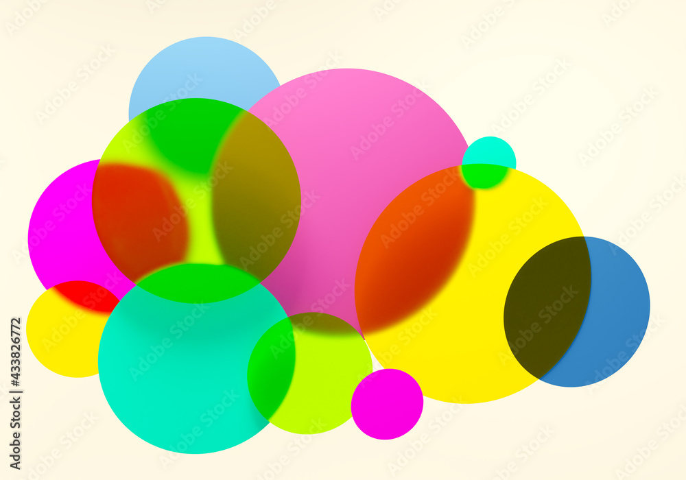 Poster abstract geometry backgraund. background texture with multi-colored circles. the background consists