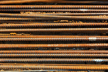 Rust texture on steel lines