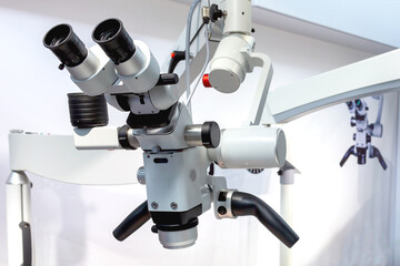 Dental operating microscope for treatment in endodontics.