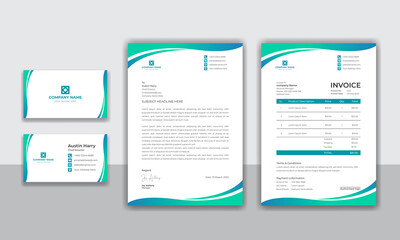 Corporate identity modern business stationery design