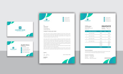 Corporate identity modern business stationery design