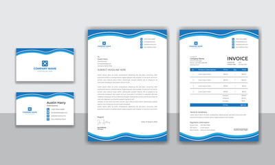 Corporate identity modern business stationery design