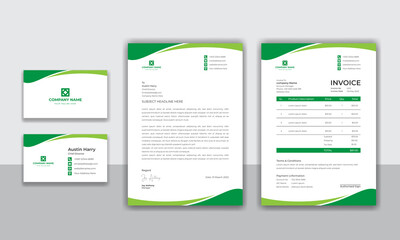 Corporate identity modern business stationery design