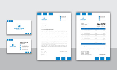 Corporate identity modern business stationery design