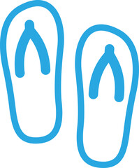 ビーチサンダルアイコンイラスト
